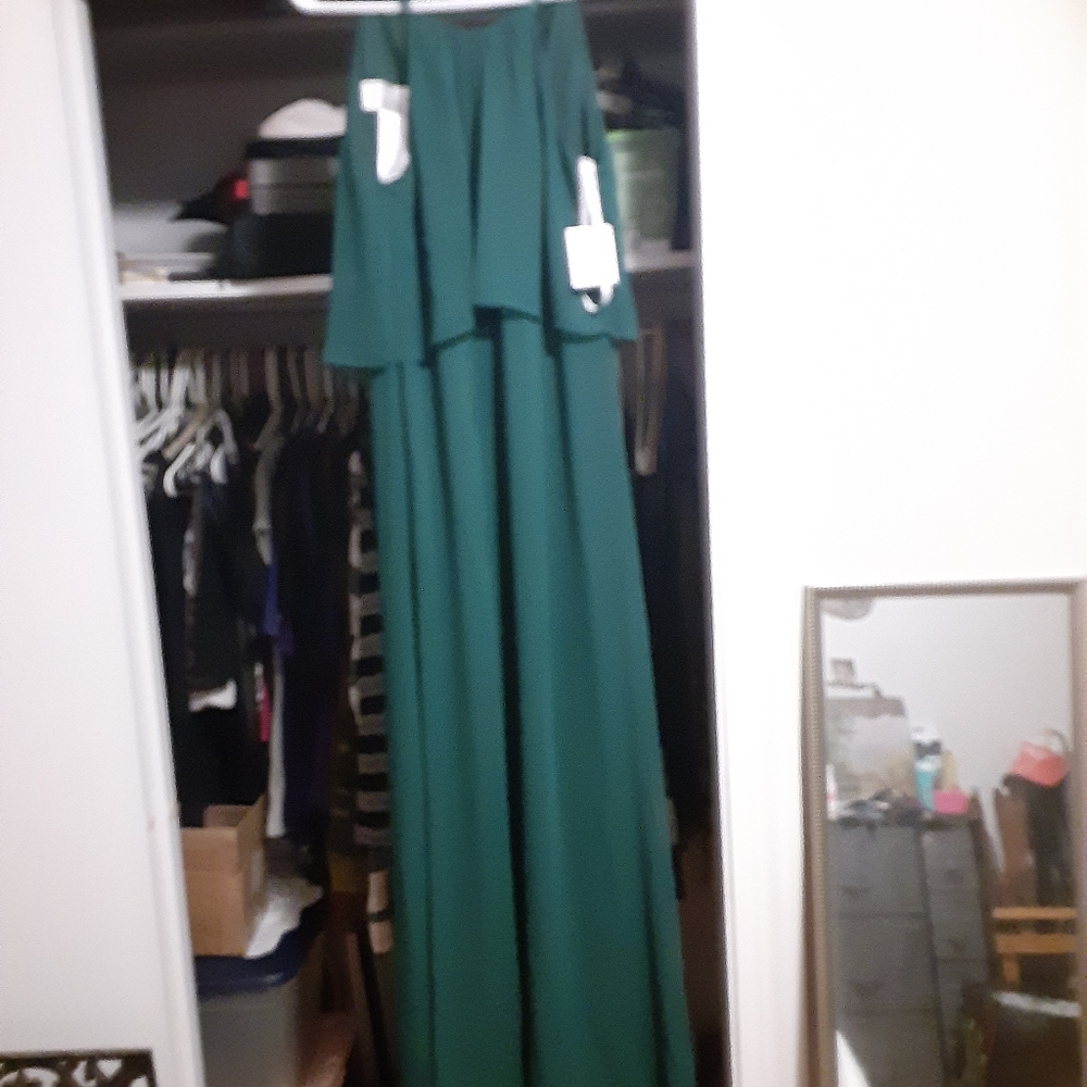 David Bridals dress, size 6, color- juniper